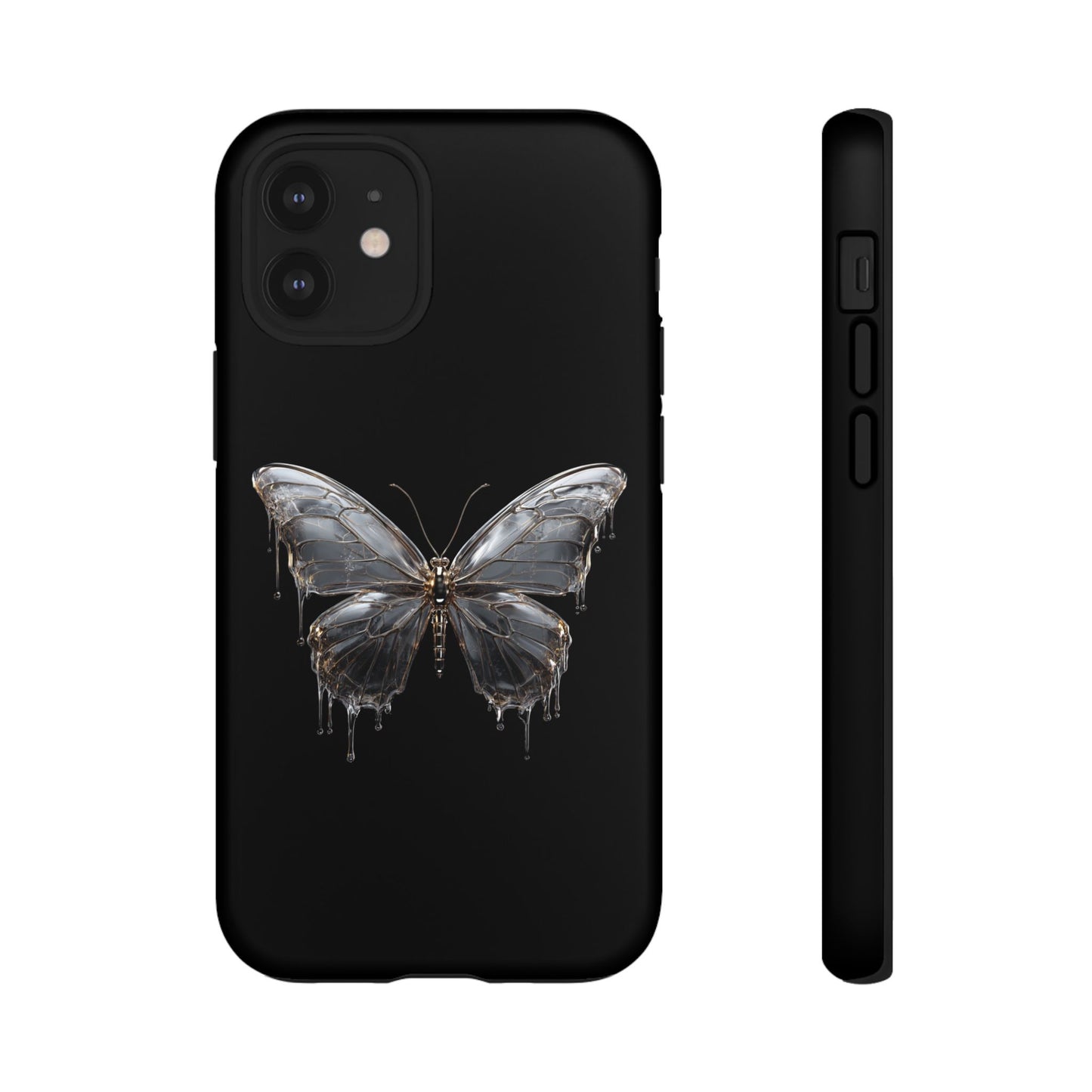 Metallic Butterfly (iPhone X - iPhone 17 Pro Max) [TOUGH CASE]