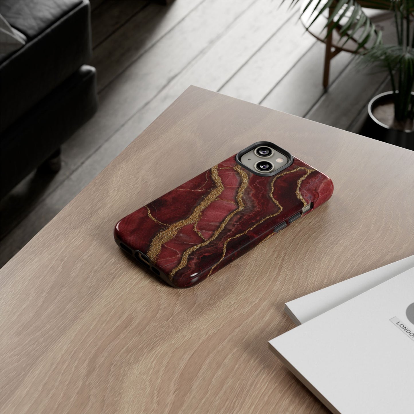 Red & Gold Marble [TOUGH CASE]