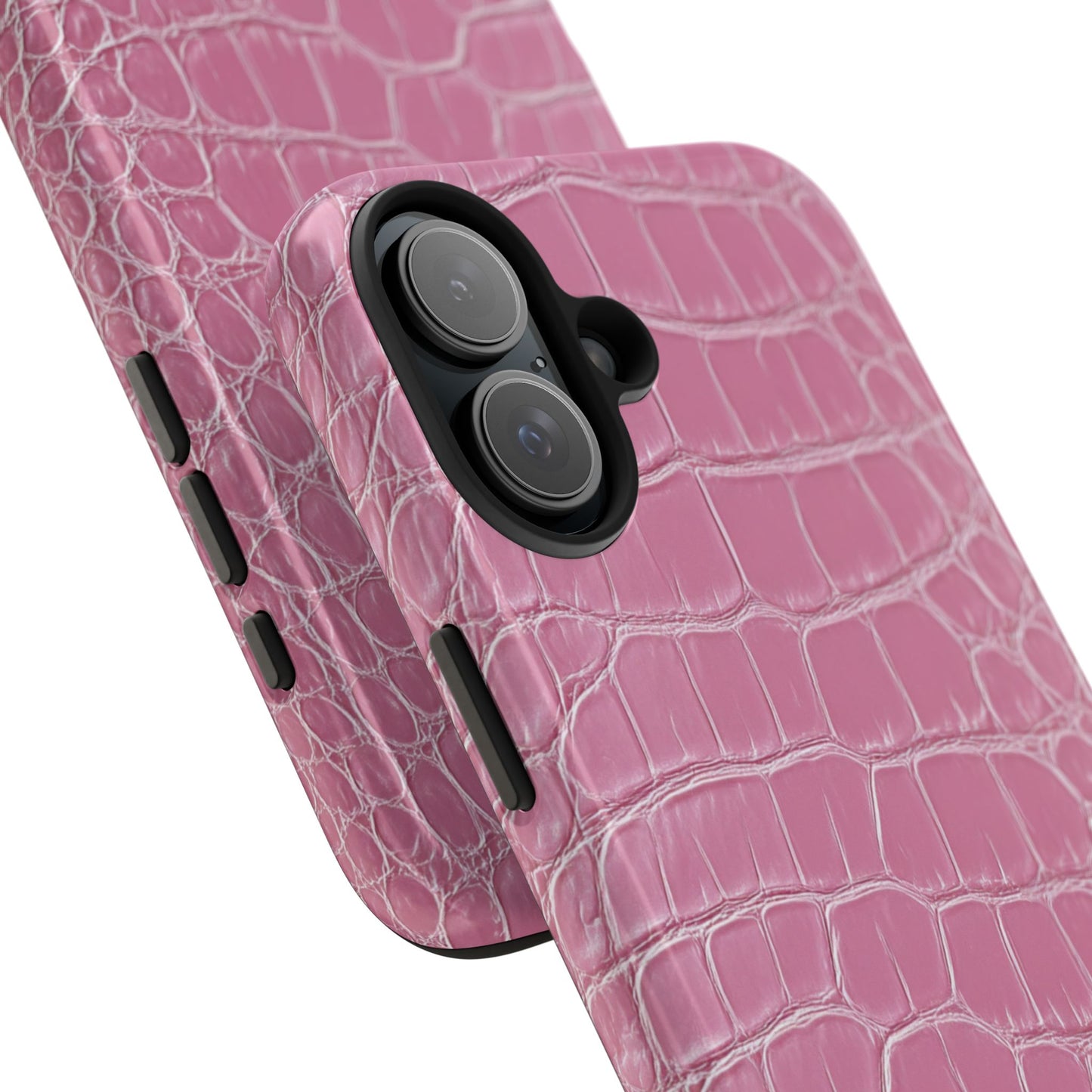Pink Crocodile Leather
