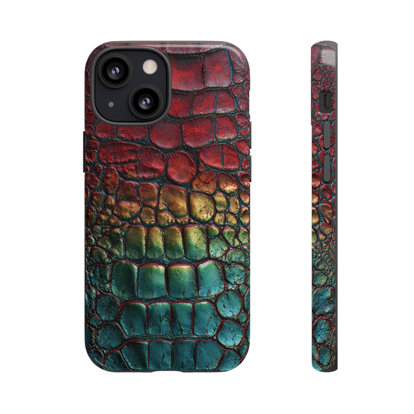 Red, Yellow, Blue Crocodile Skin [TOUGH CASE]