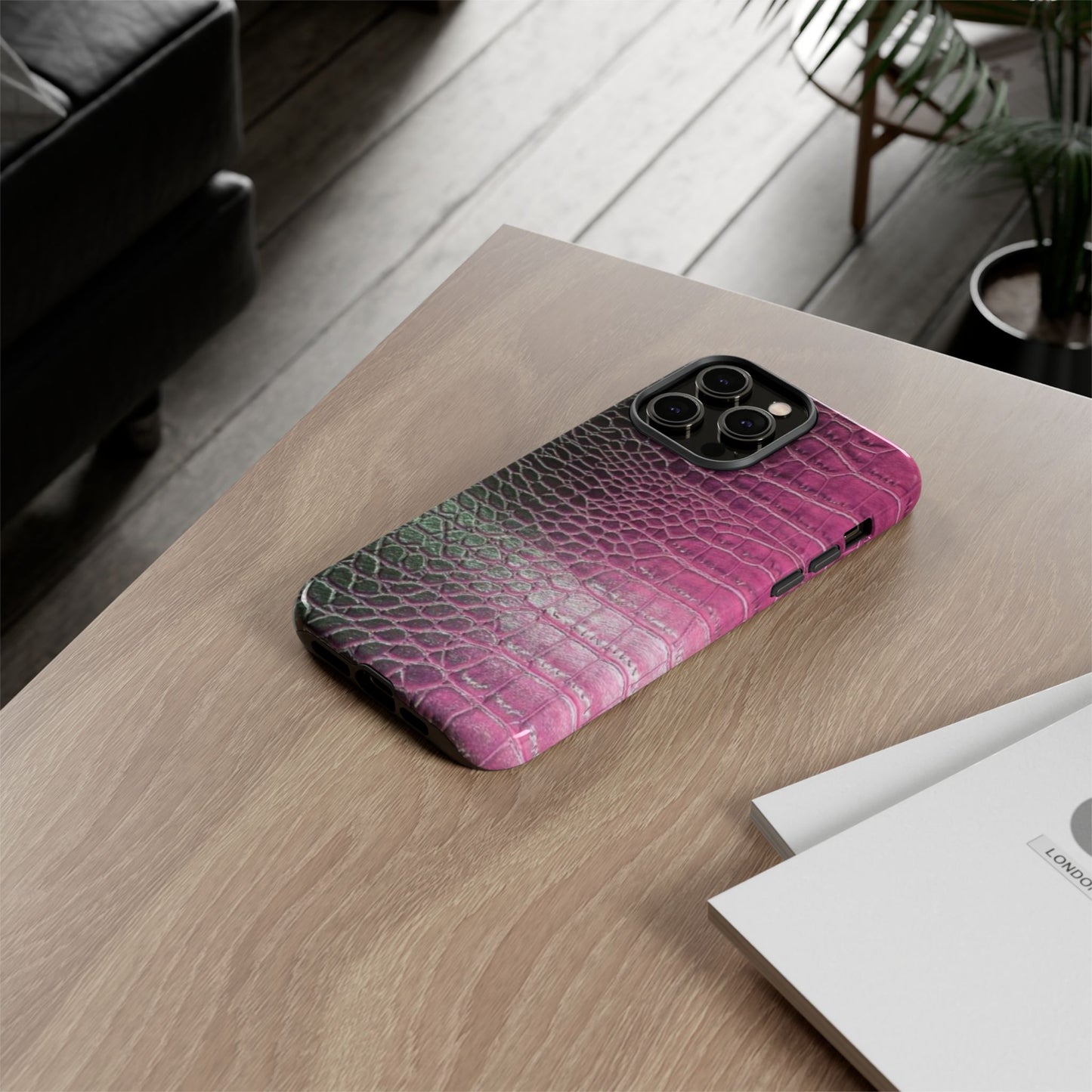 Purple Crocodile Leather [TOUGH CASE]