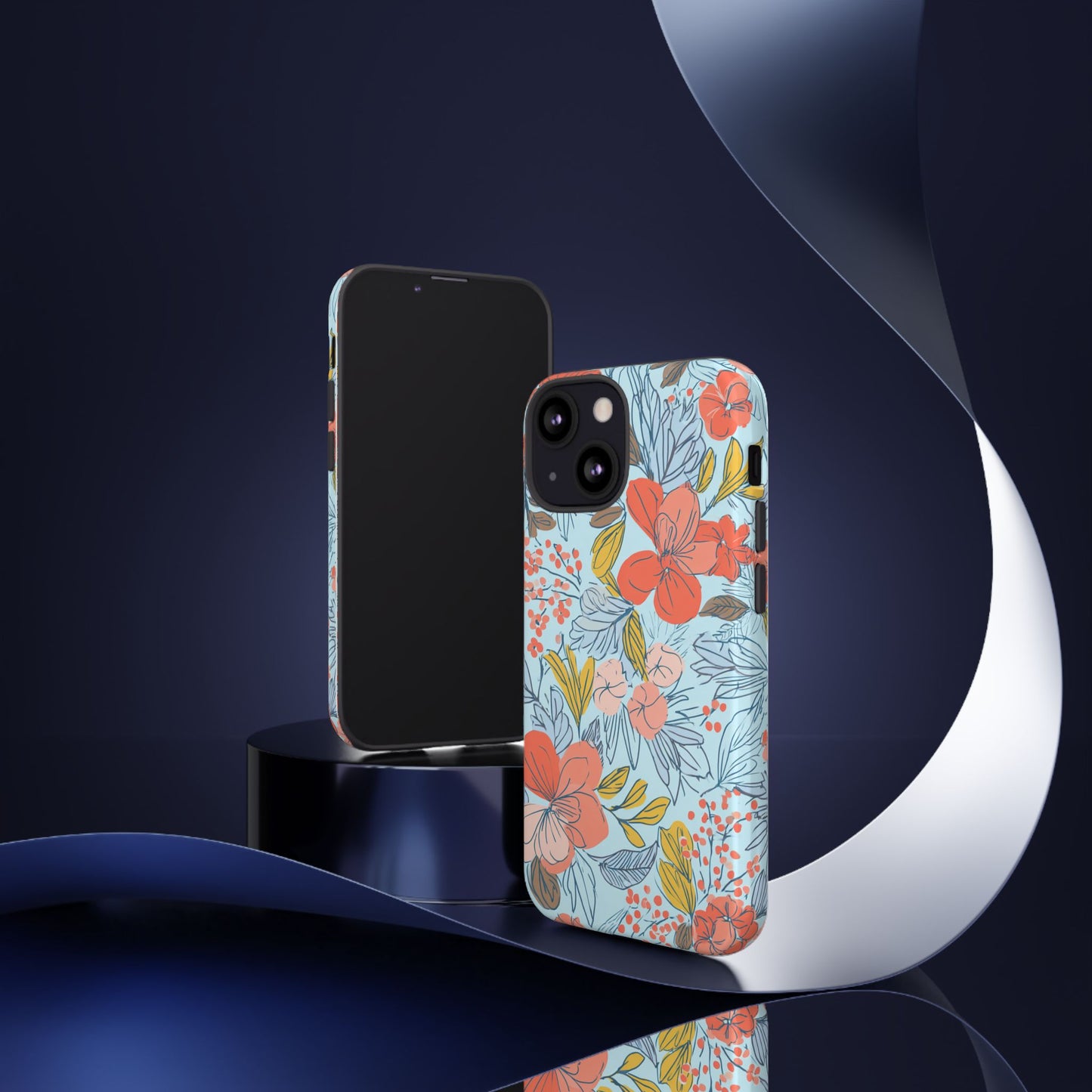 Floral 02 (iPhone X - iPhone 17 Pro Max) [TOUGH CASE]