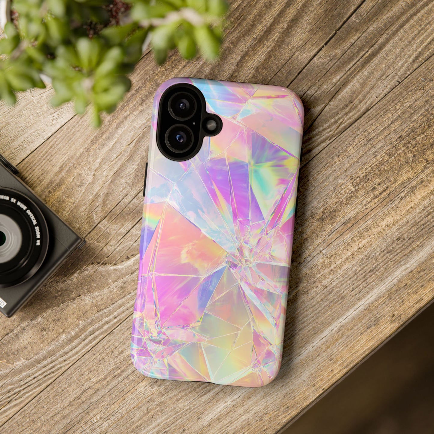 Iridescent Shards Phone Case (iPhone X - iPhone 17 Pro Max) [TOUGH CASE]