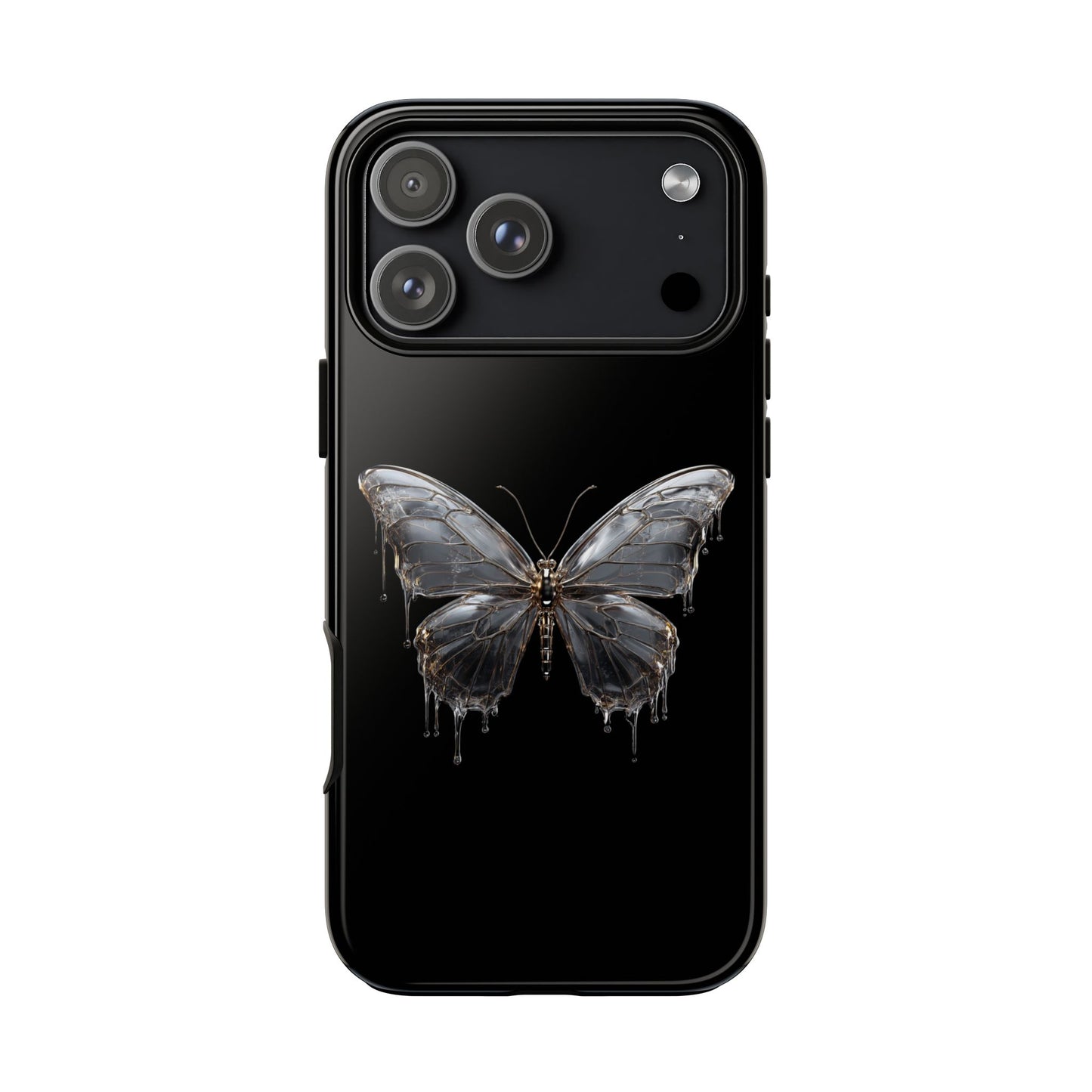 Metallic Butterfly (iPhone X - iPhone 17 Pro Max) [TOUGH CASE]
