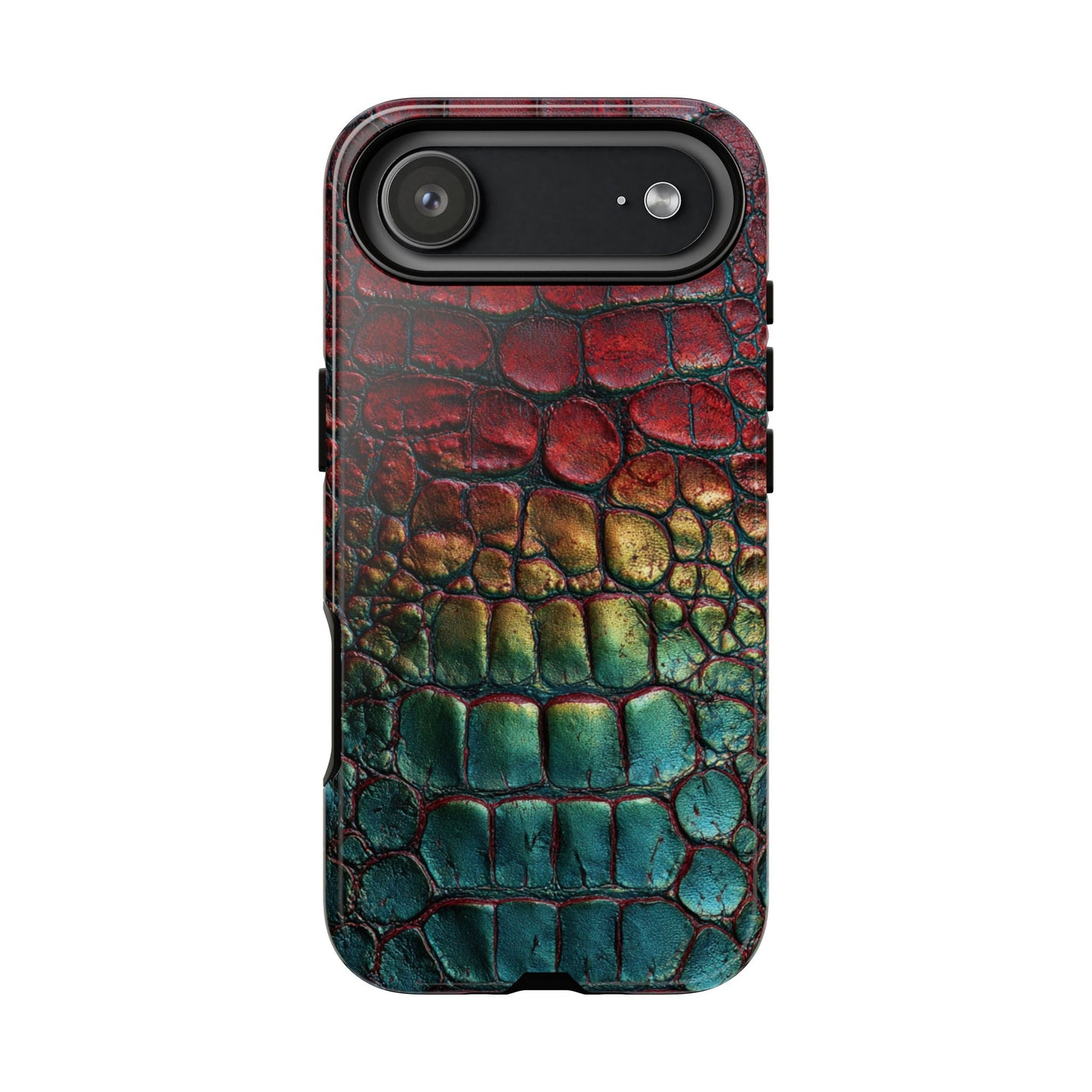 Red, Yellow, Blue Crocodile Skin [TOUGH CASE]