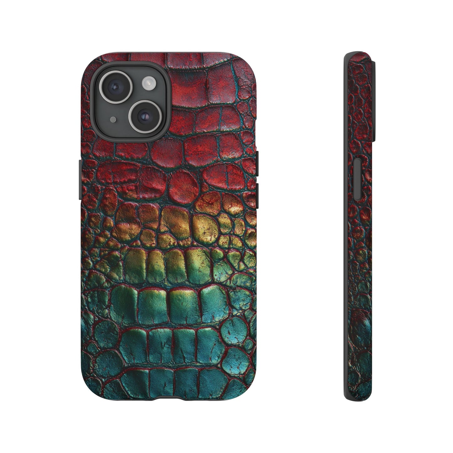 Red, Yellow, Blue Crocodile Skin [TOUGH CASE]