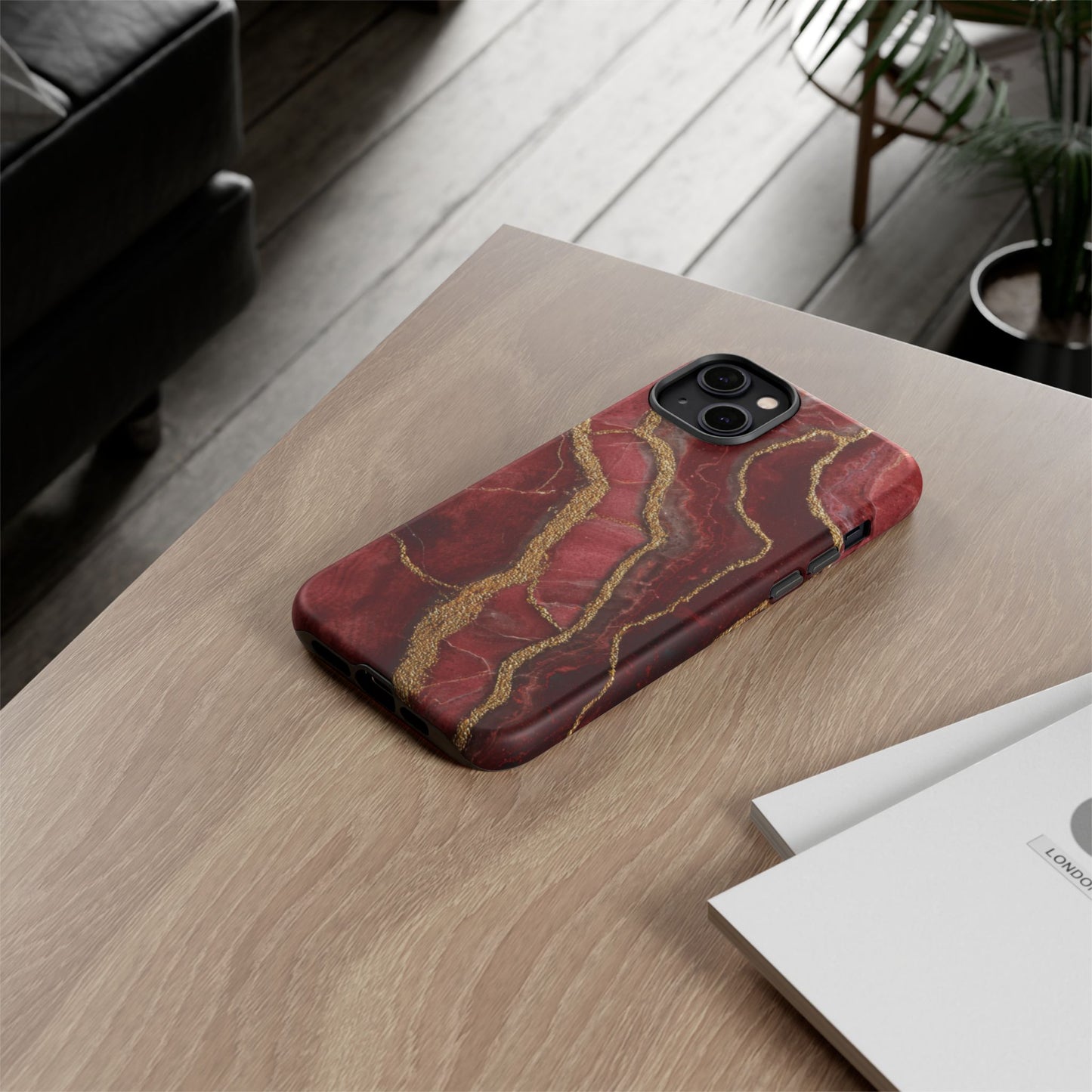 Red & Gold Marble [TOUGH CASE]