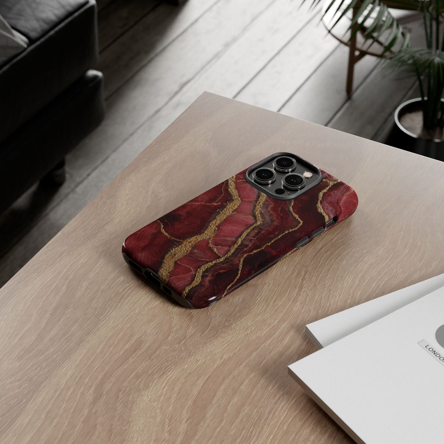 Red & Gold Marble [TOUGH CASE]