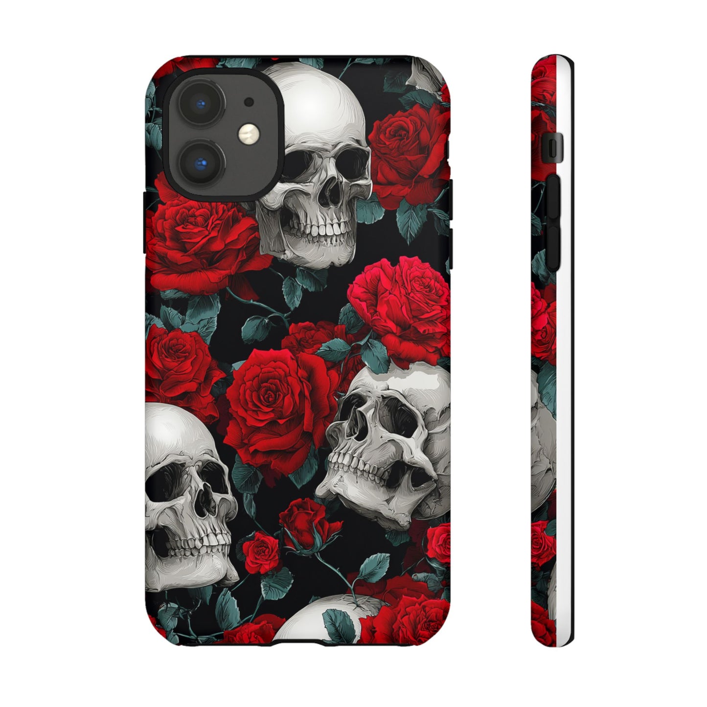 LOW STOCK Skull & Red Roses [TOUGH CASE]