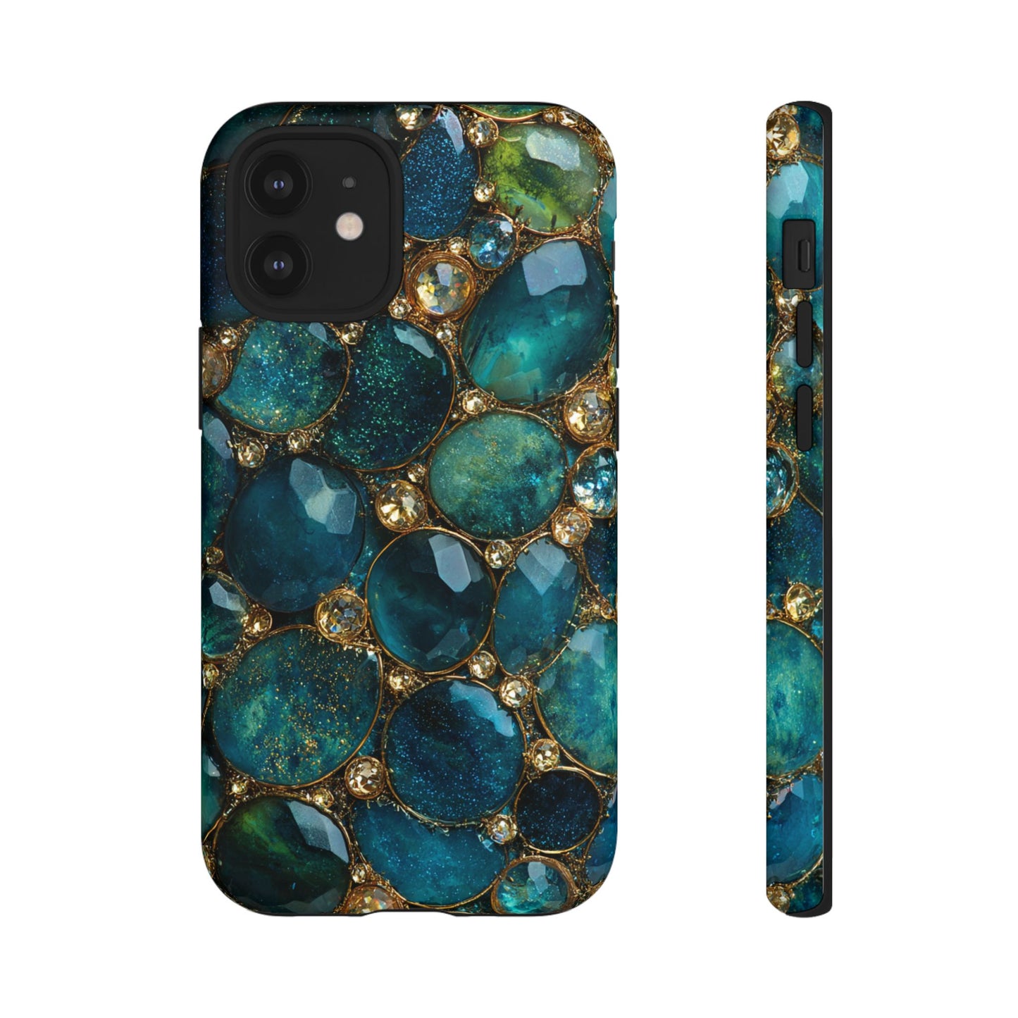 Blue Gemstones (iPhone Pro Max - iPhone X) [Tough Case]