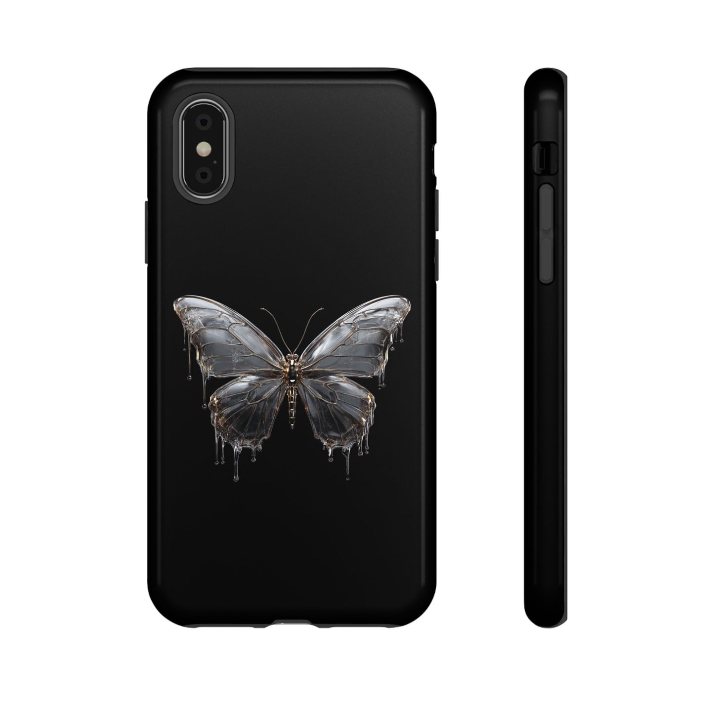 Metallic Butterfly (iPhone X - iPhone 17 Pro Max) [TOUGH CASE]