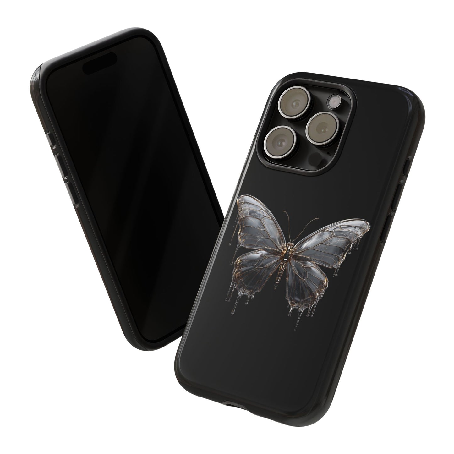 Metallic Butterfly (iPhone X - iPhone 17 Pro Max) [TOUGH CASE]