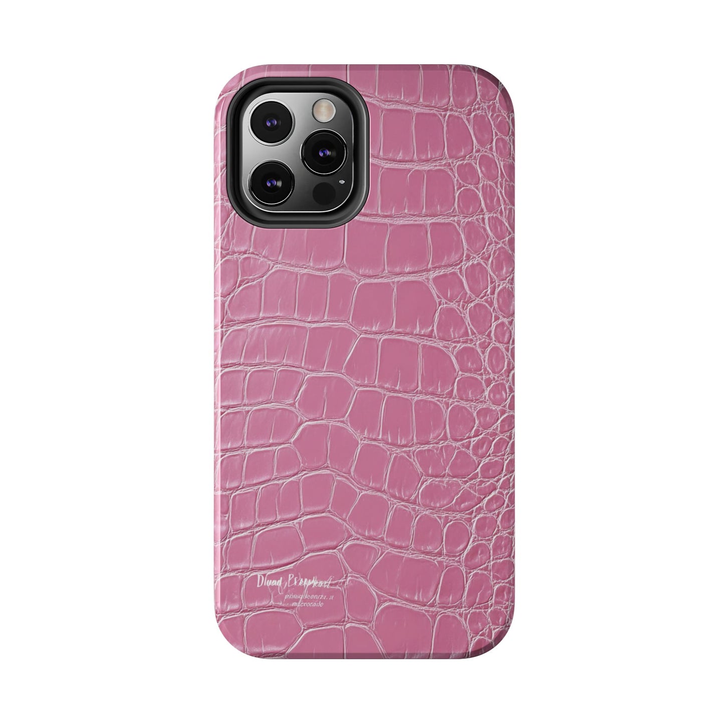 Pink Crocodile Leather