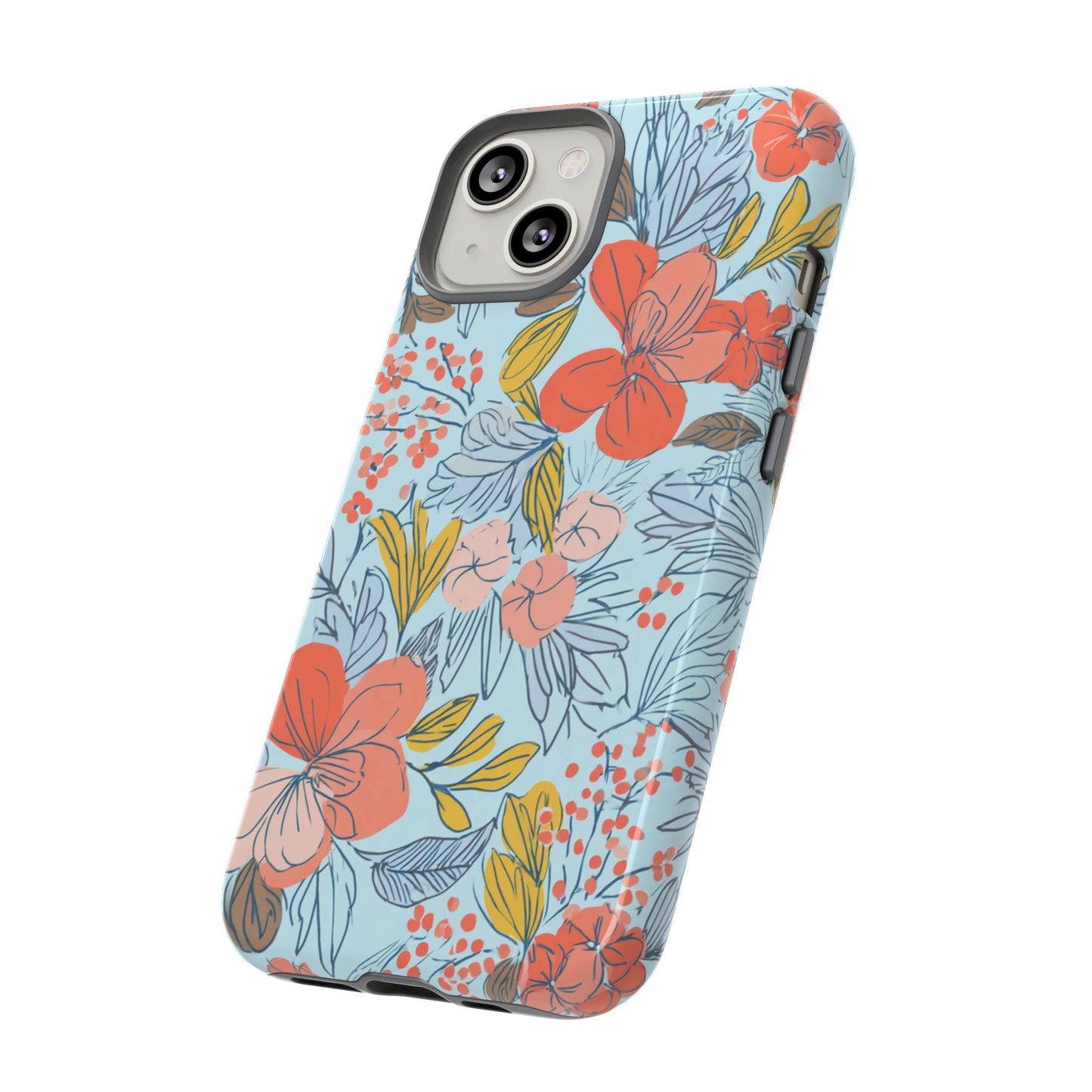 Floral 02 (iPhone X - iPhone 17 Pro Max) [TOUGH CASE]