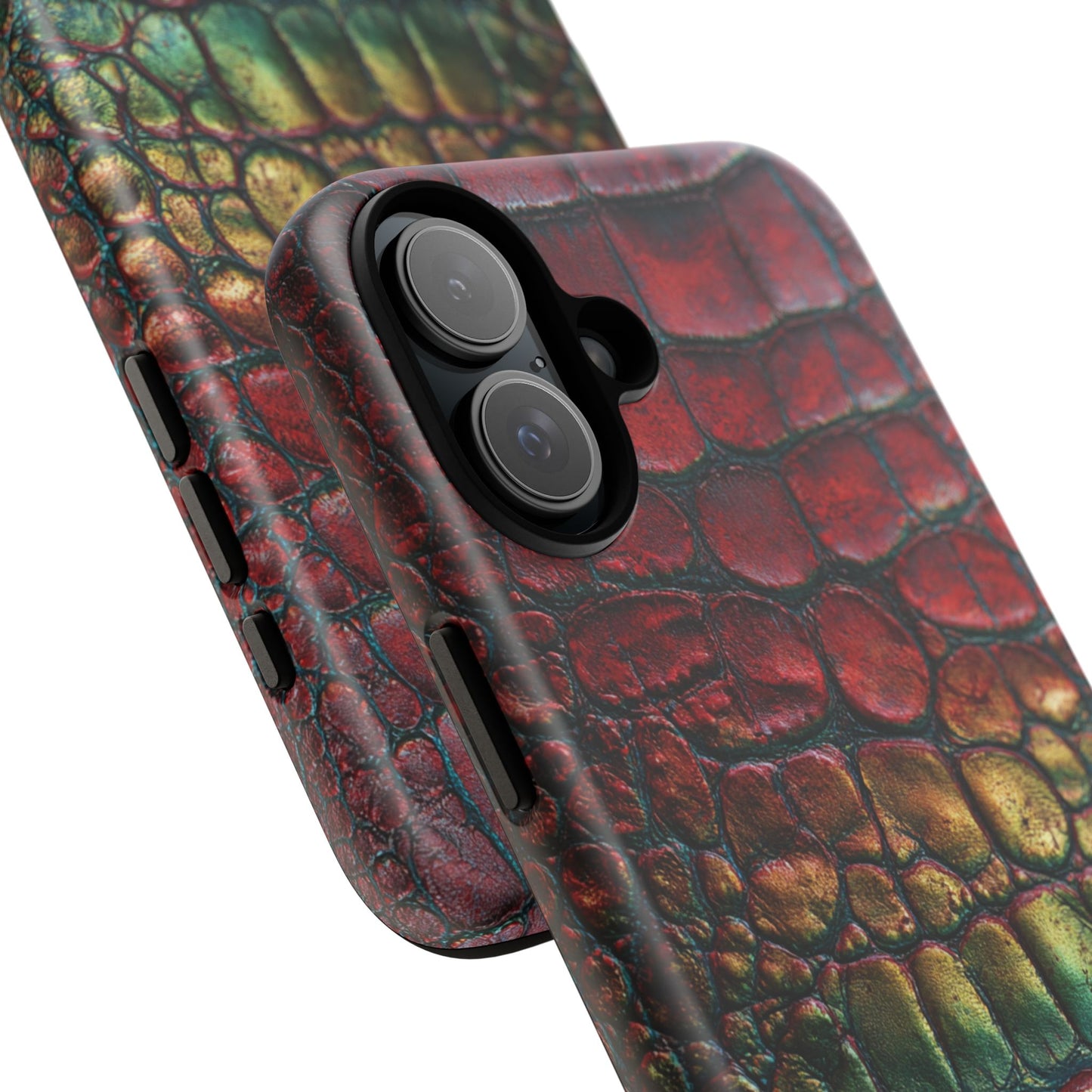 Red, Yellow, Blue Crocodile Skin [TOUGH CASE]