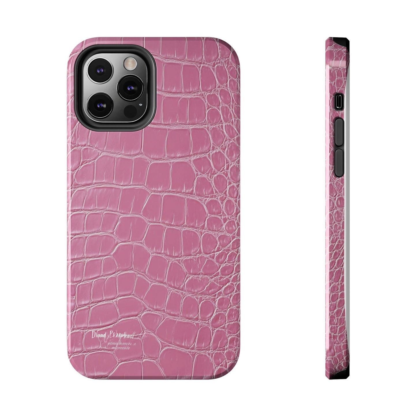 Pink Crocodile Leather