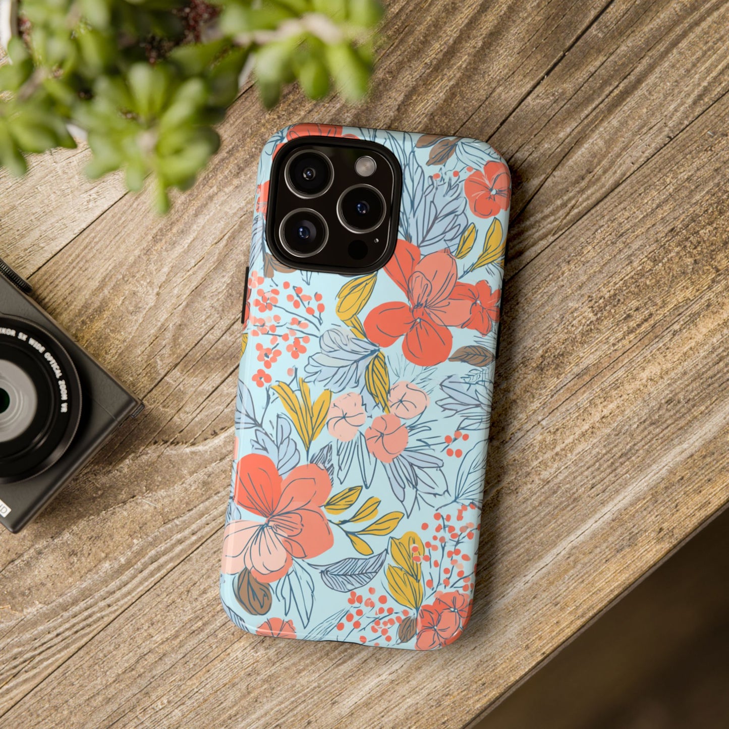 Floral 02 (iPhone X - iPhone 17 Pro Max) [TOUGH CASE]