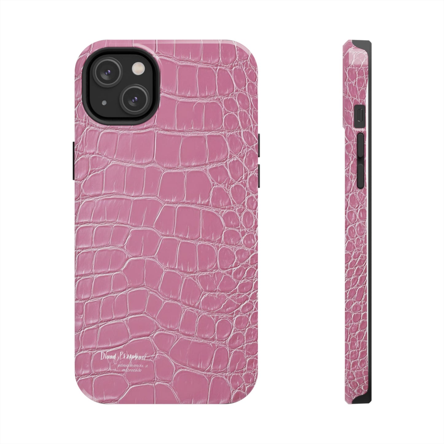 Pink Crocodile Leather