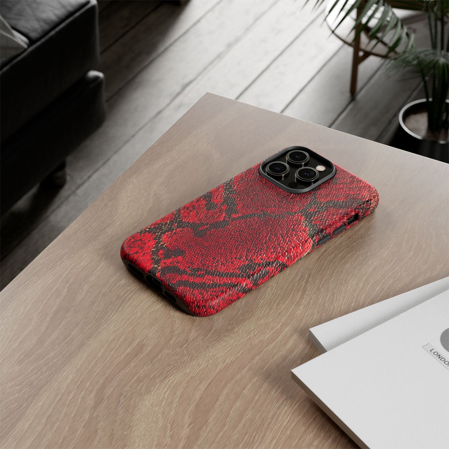 Red Snake Skin [TOUGH CASE]
