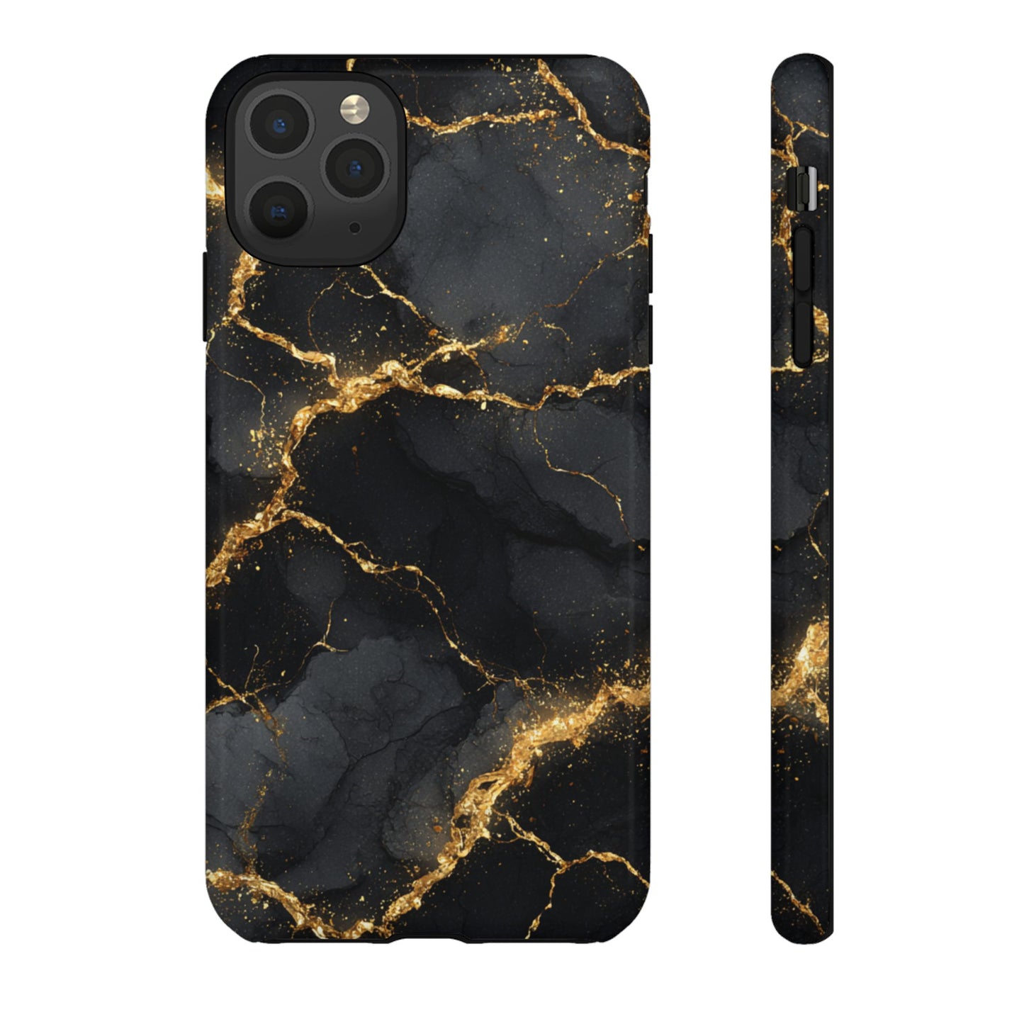 Black & Gold Marble [TOUGH CASE]