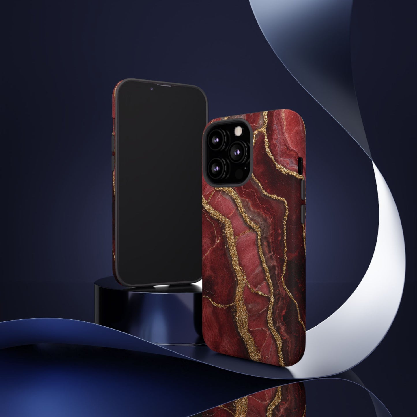 Red & Gold Marble [TOUGH CASE]