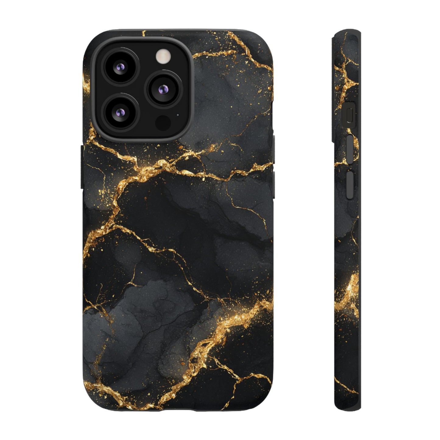 Black & Gold Marble [TOUGH CASE]
