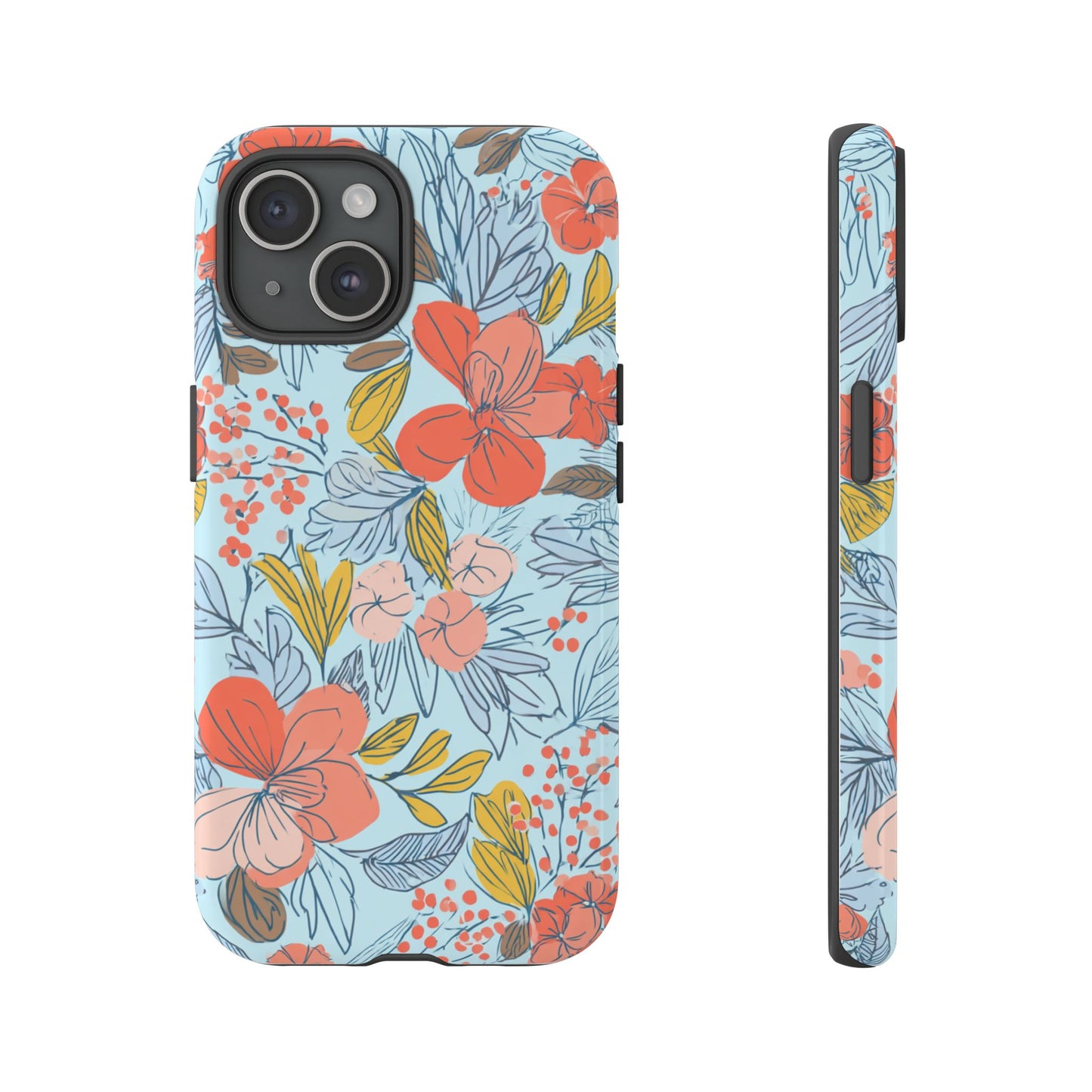 Floral 02 (iPhone X - iPhone 17 Pro Max) [TOUGH CASE]