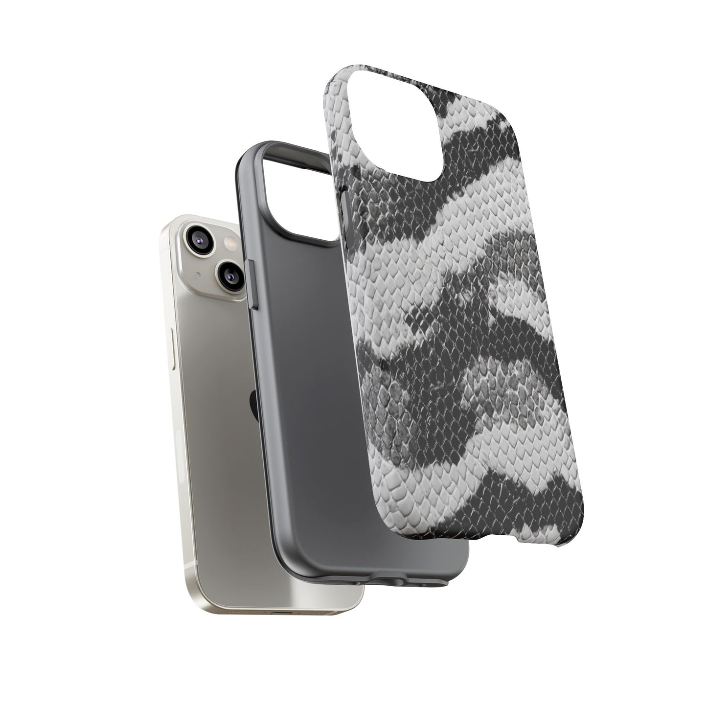 Black & White Snakeskin [TOUGH CASE]