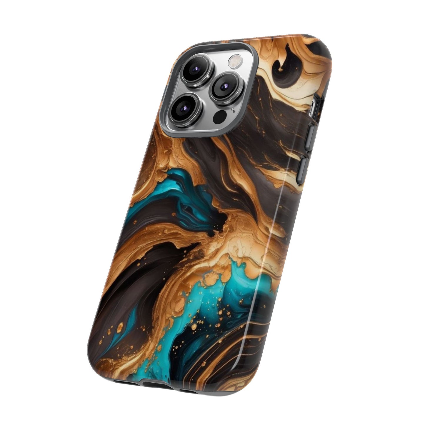 Metallic Swirls (iPhone X - iPhone 17 Pro Max) [TOUGH CASE]
