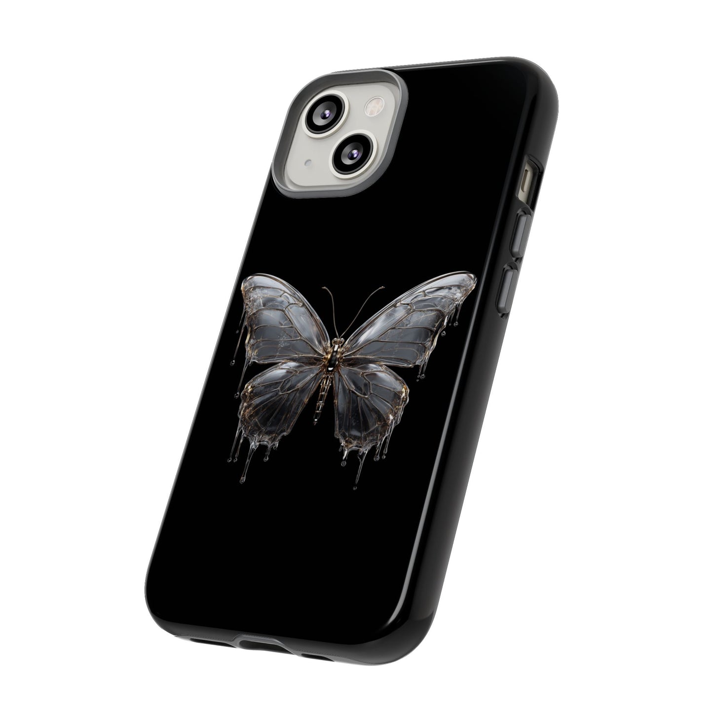 Metallic Butterfly (iPhone X - iPhone 17 Pro Max) [TOUGH CASE]