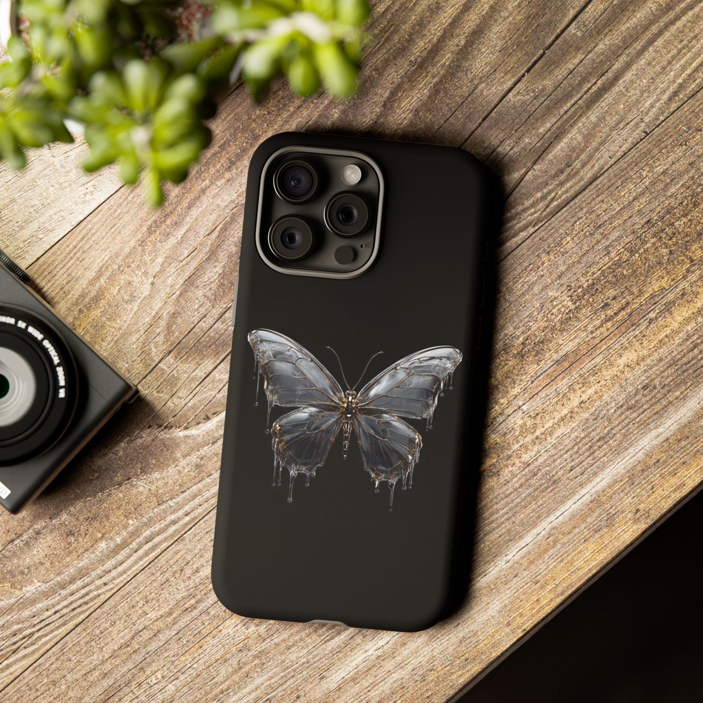 Metallic Butterfly (iPhone X - iPhone 17 Pro Max) [TOUGH CASE]
