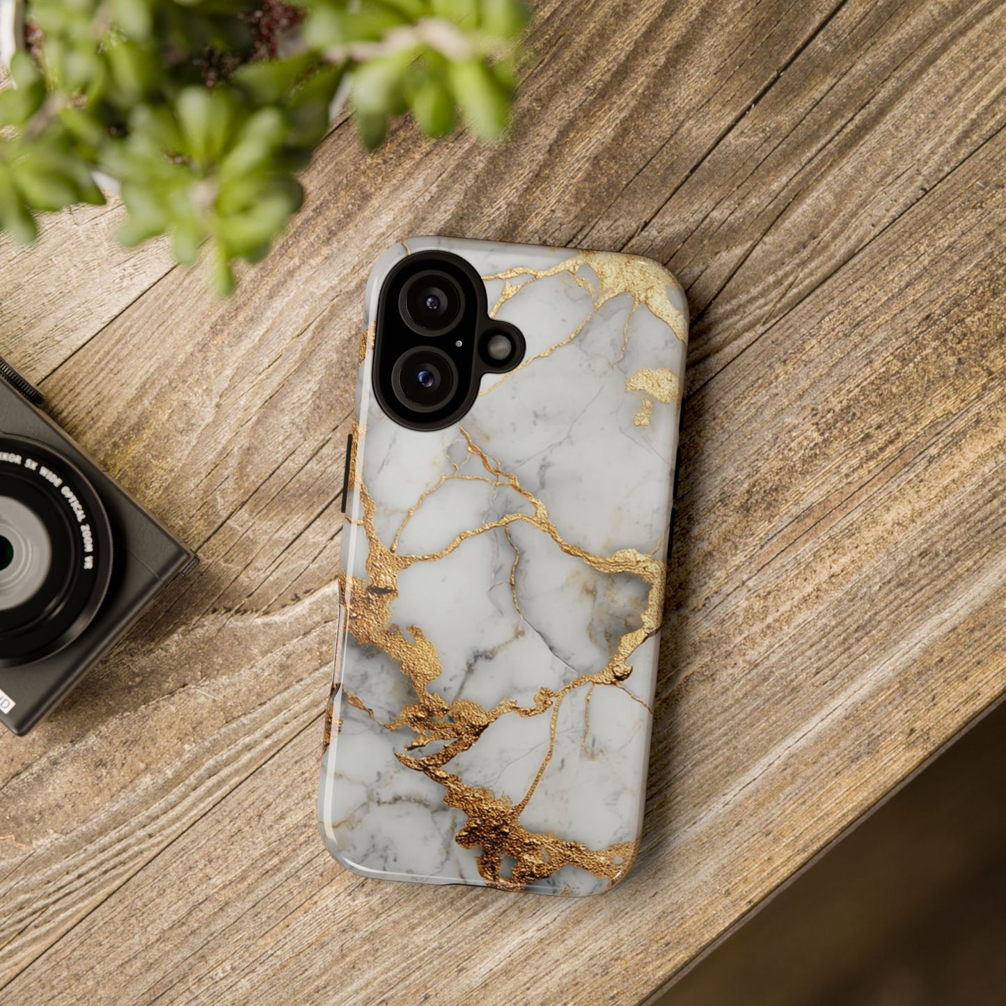 White & Gold Marble [TOUGH CASE]