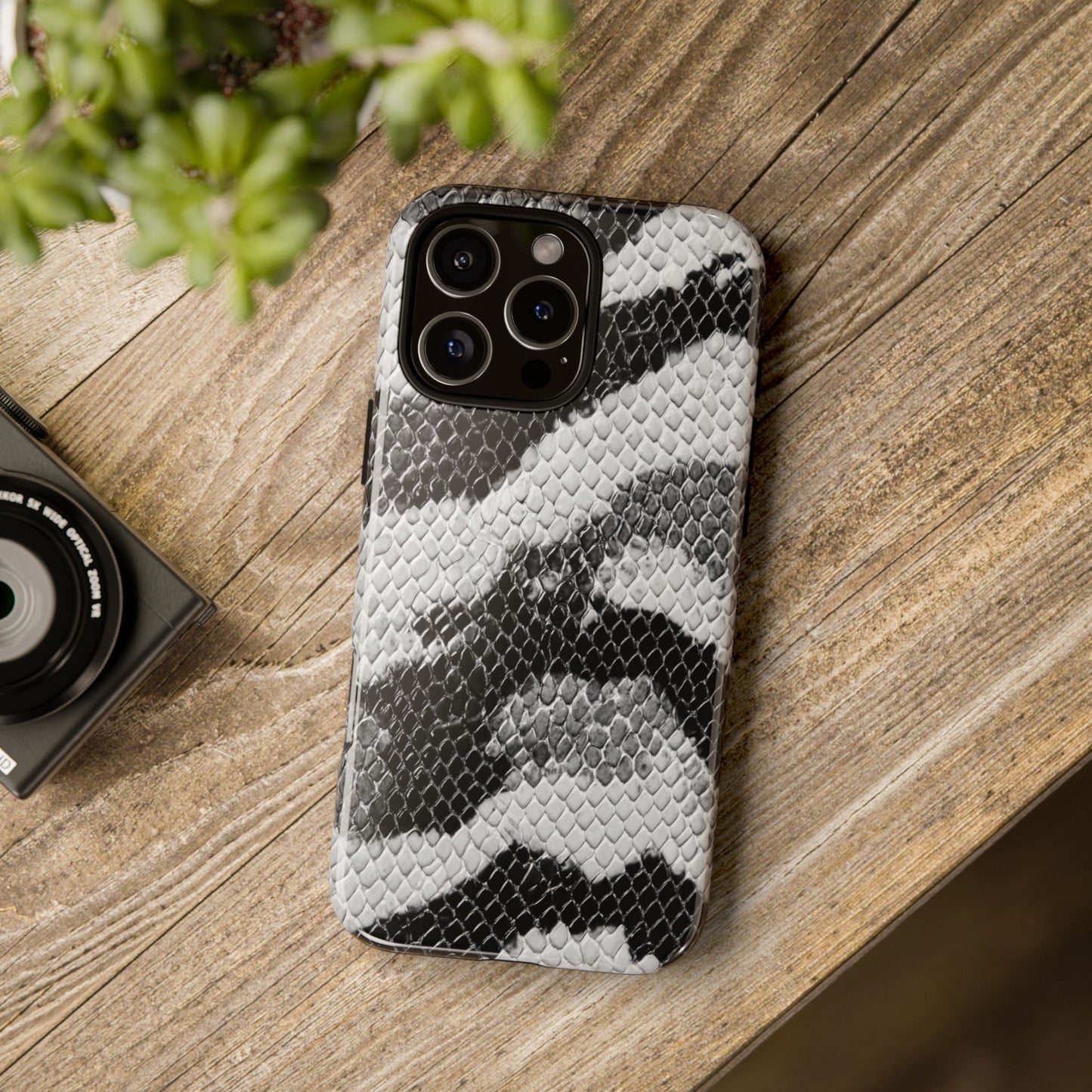 Black & White Snakeskin [TOUGH CASE]