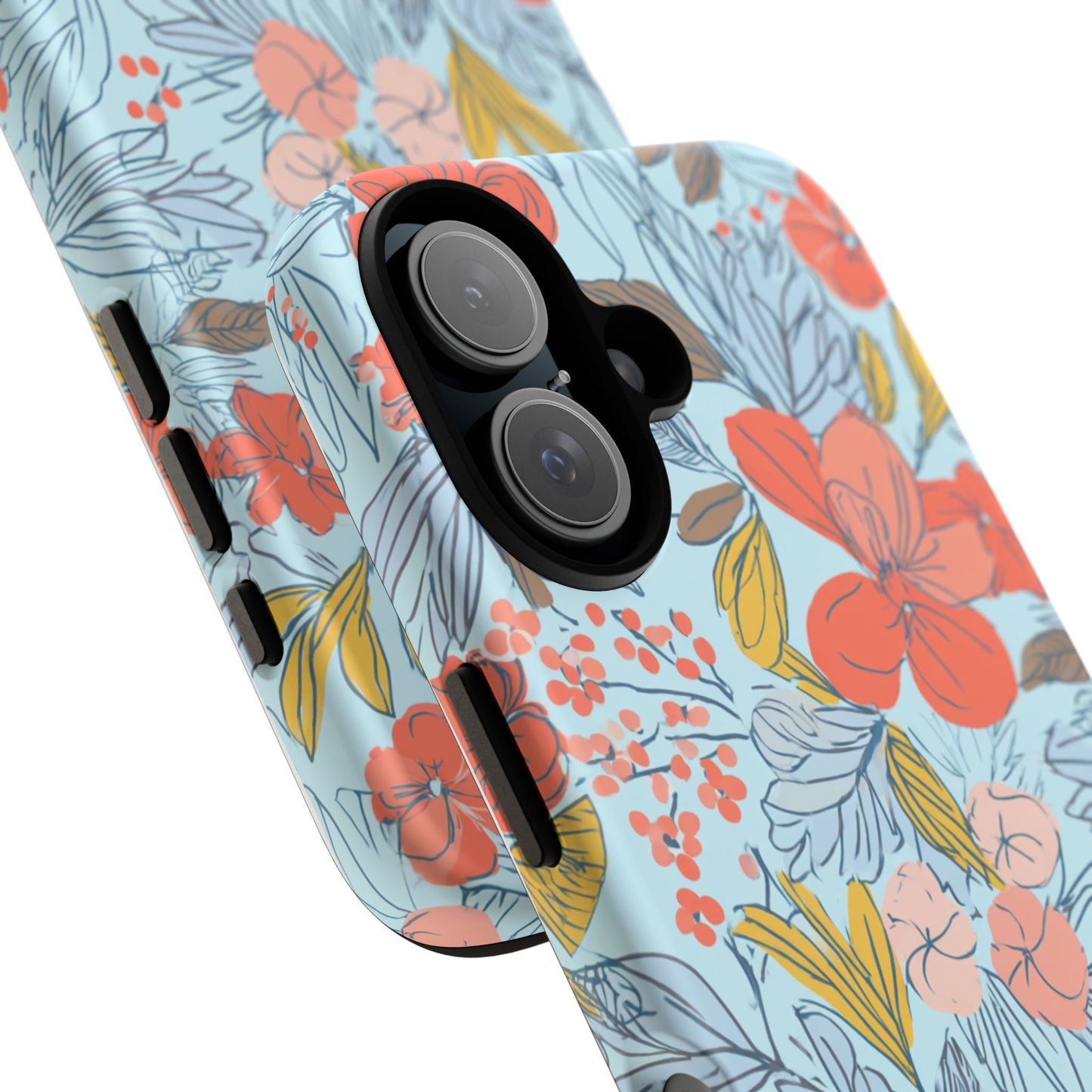 Floral 02 (iPhone X - iPhone 17 Pro Max) [TOUGH CASE]