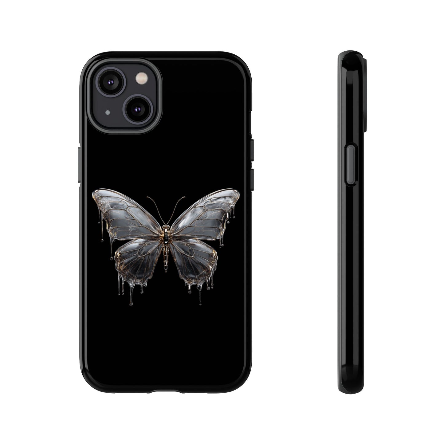 Metallic Butterfly (iPhone X - iPhone 17 Pro Max) [TOUGH CASE]