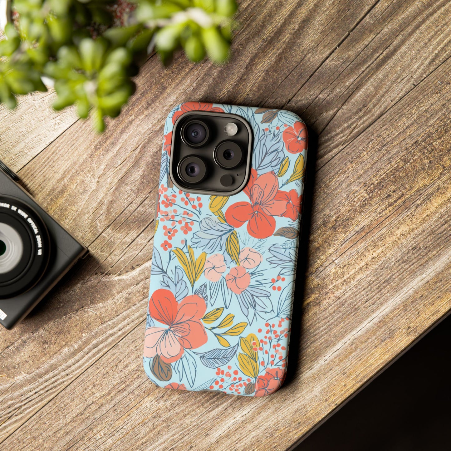 Floral 02 (iPhone X - iPhone 17 Pro Max) [TOUGH CASE]