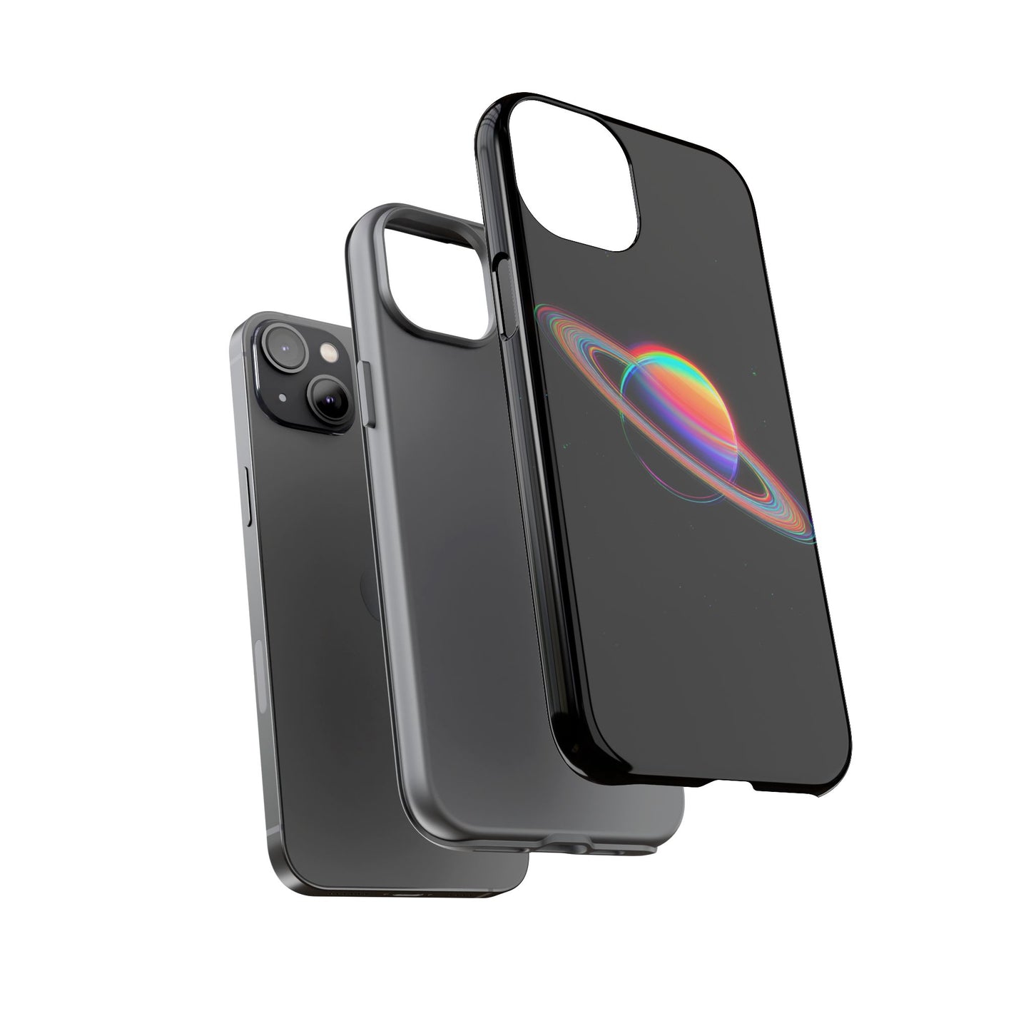 Glitched Saturn – (iPhone X - iPhone 17 Pro Max) [TOUGH CASE]