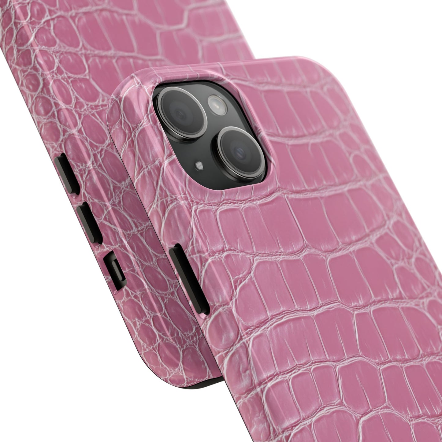 Pink Crocodile Leather