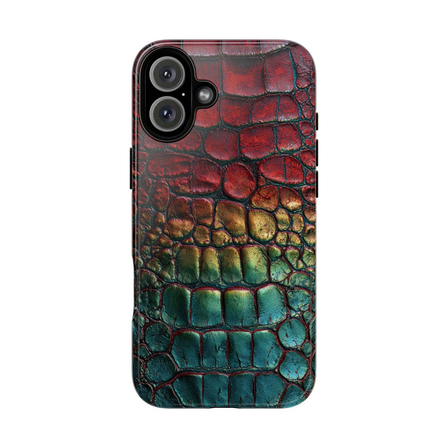 Red, Yellow, Blue Crocodile Skin [TOUGH CASE]