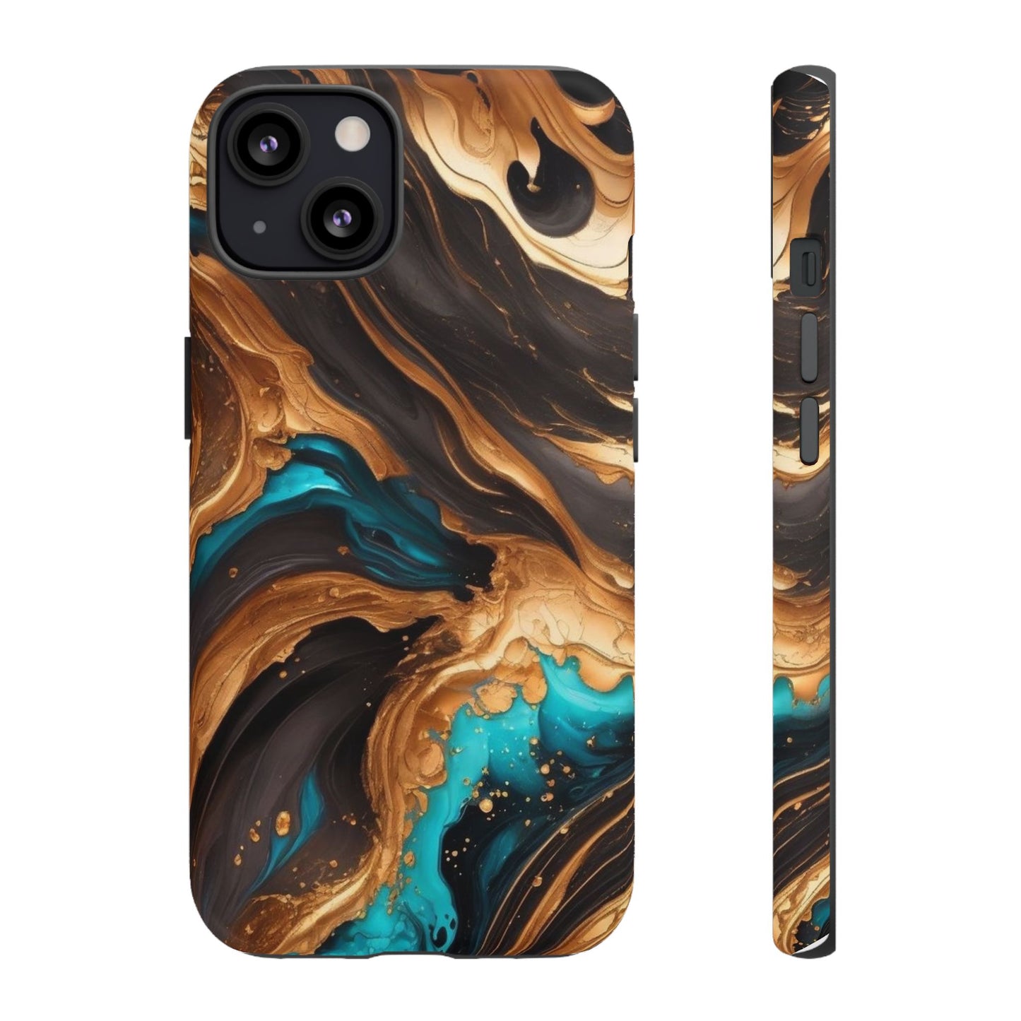 Metallic Swirls (iPhone X - iPhone 17 Pro Max) [TOUGH CASE]