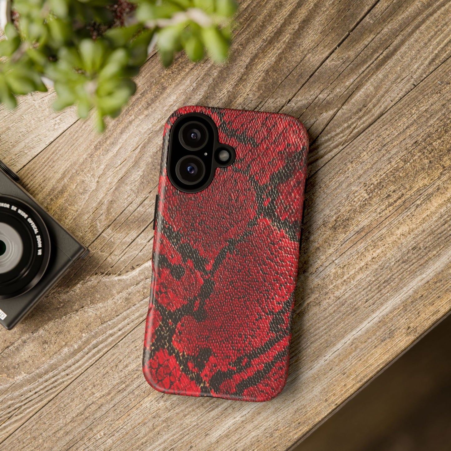 Red Snake Skin [TOUGH CASE]