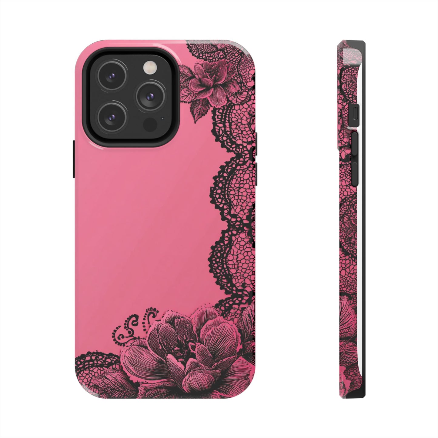 Pink Floral Lace