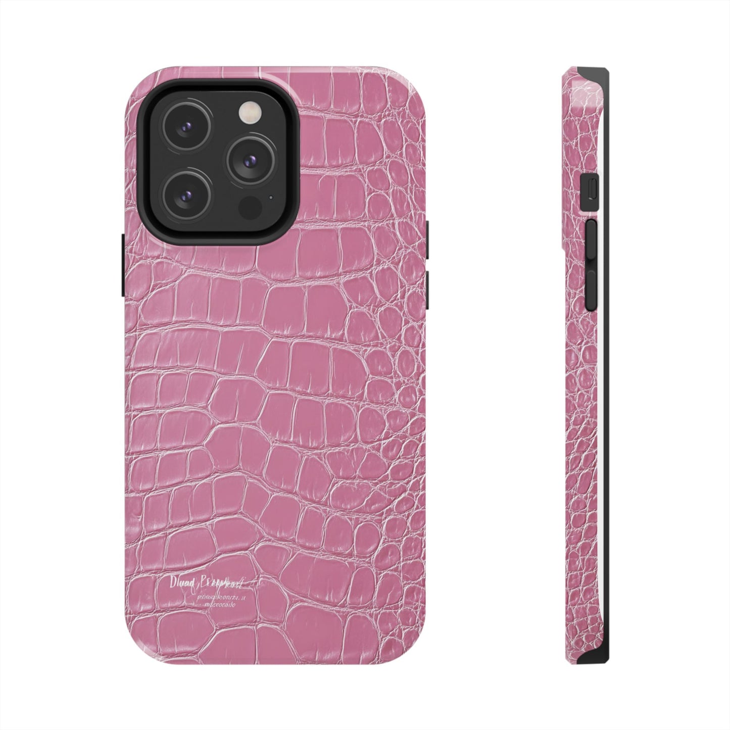 Pink Crocodile Leather