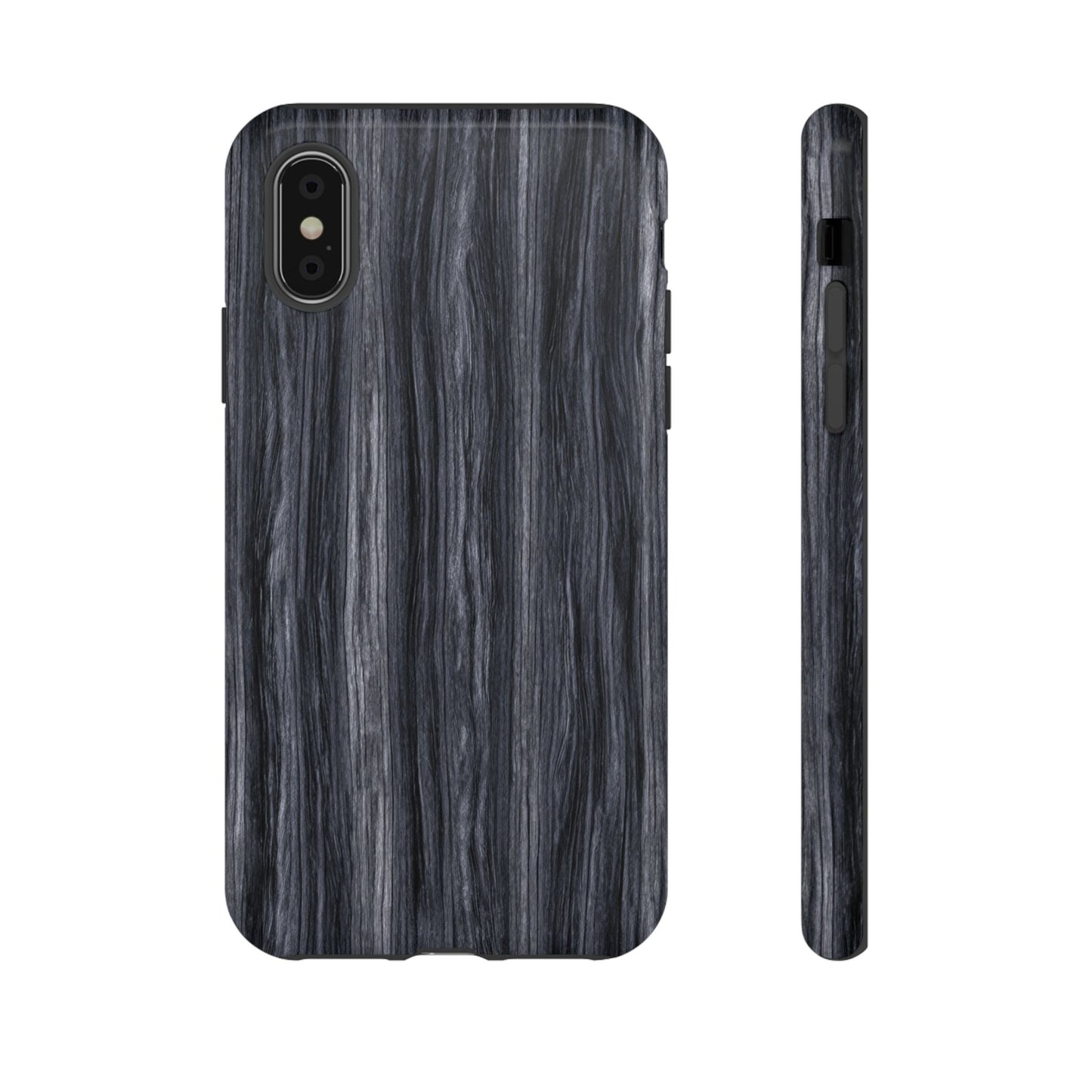 Black Wood (iPhone X - iPhone 17 Pro Max) [TOUGH CASE]