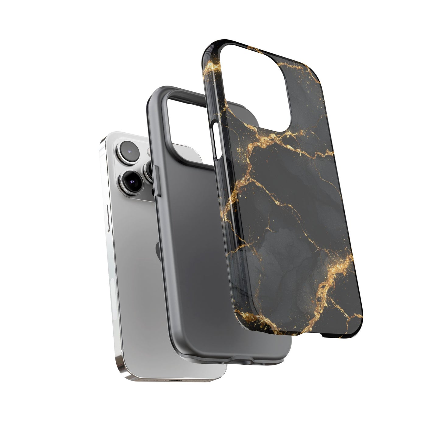 Black & Gold Marble [TOUGH CASE]
