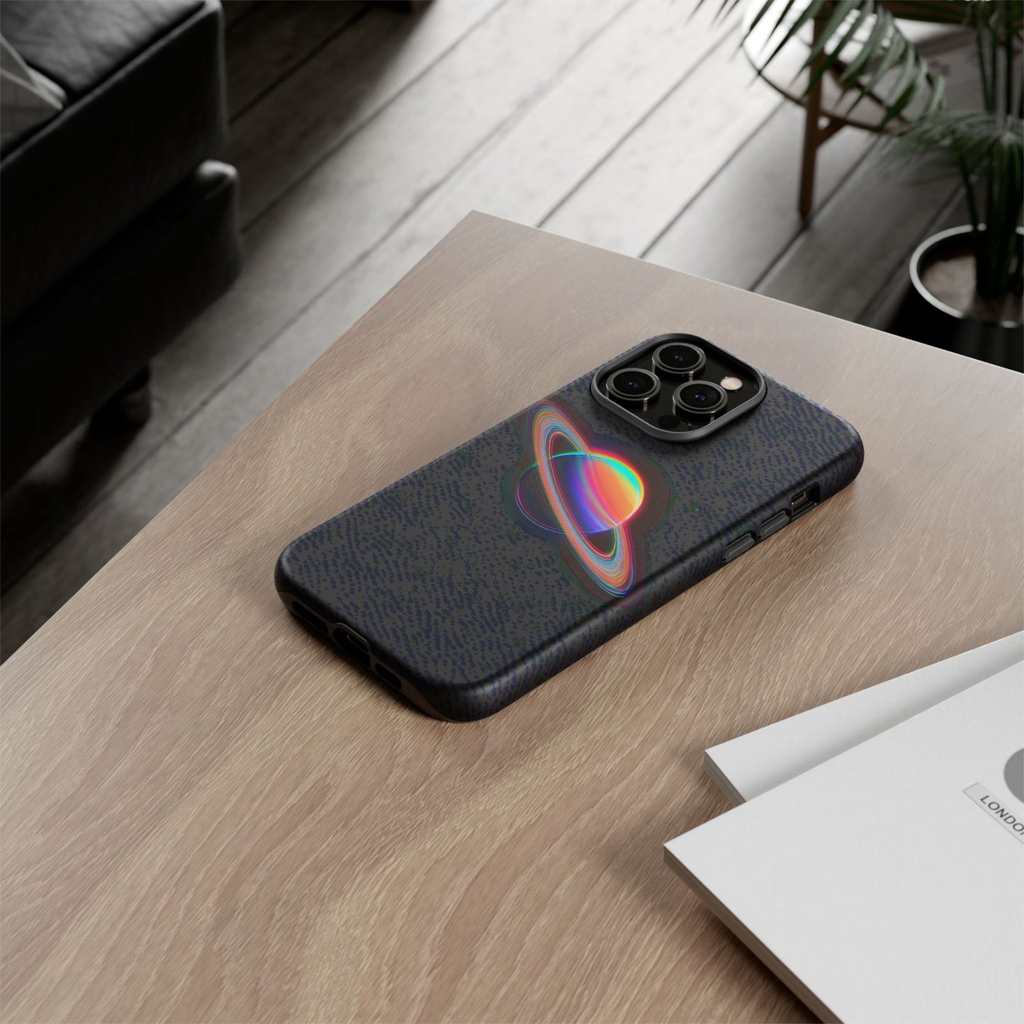 Glitched Saturn – (iPhone X - iPhone 17 Pro Max) [TOUGH CASE]