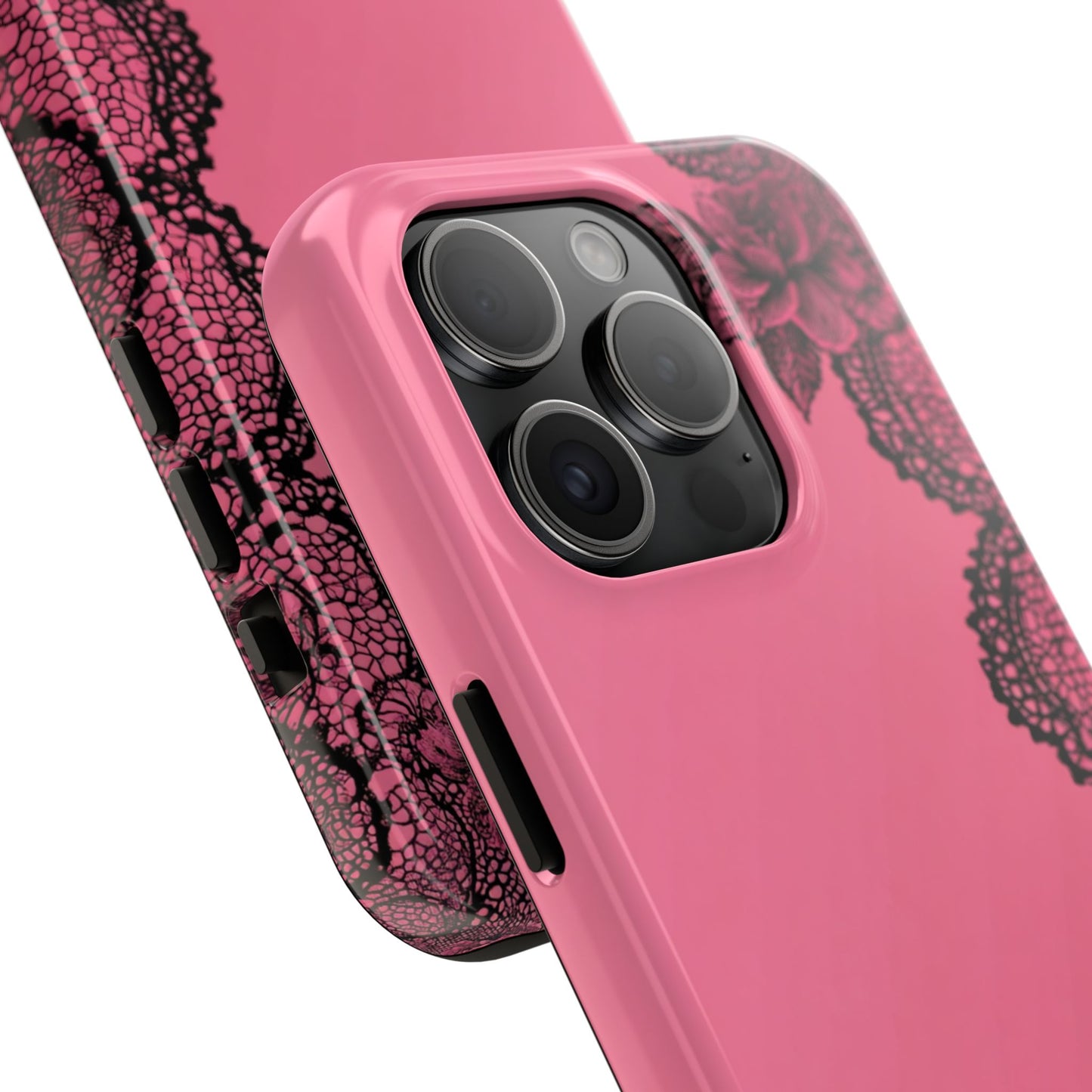 Pink Floral Lace
