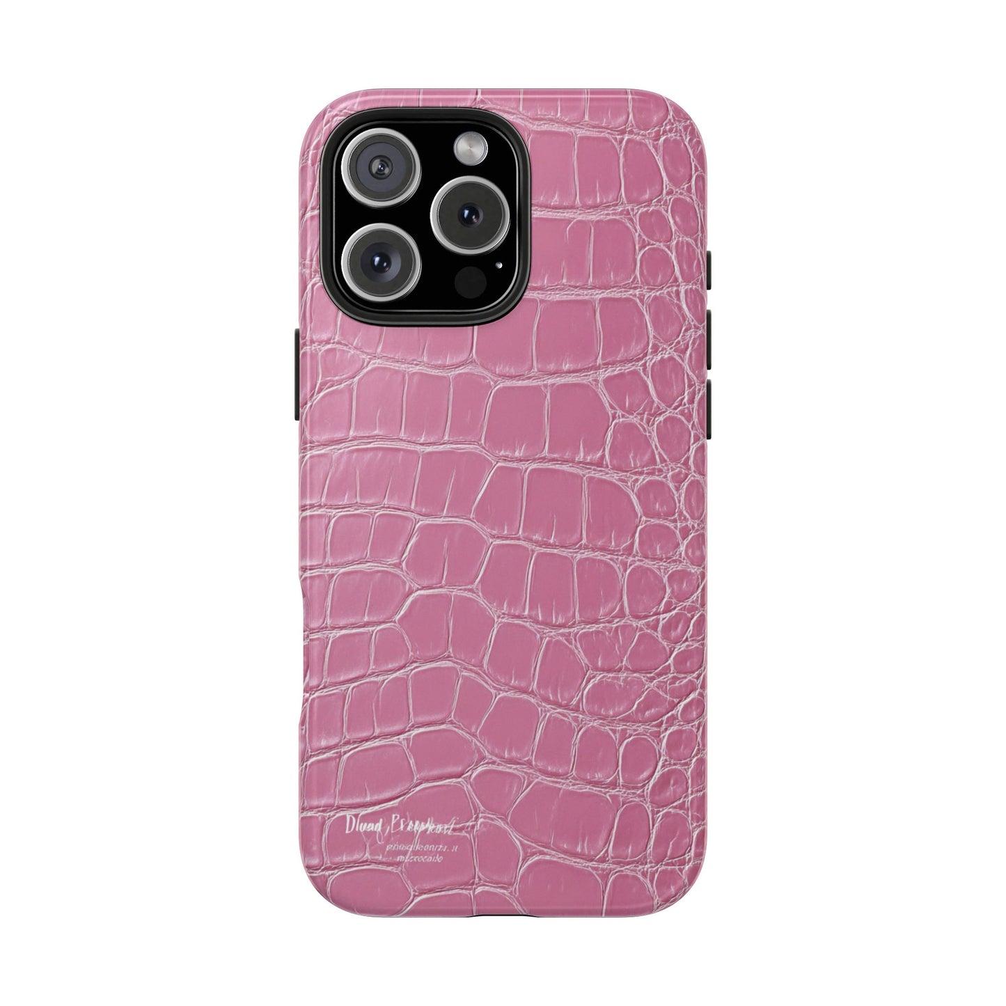 Pink Crocodile Leather