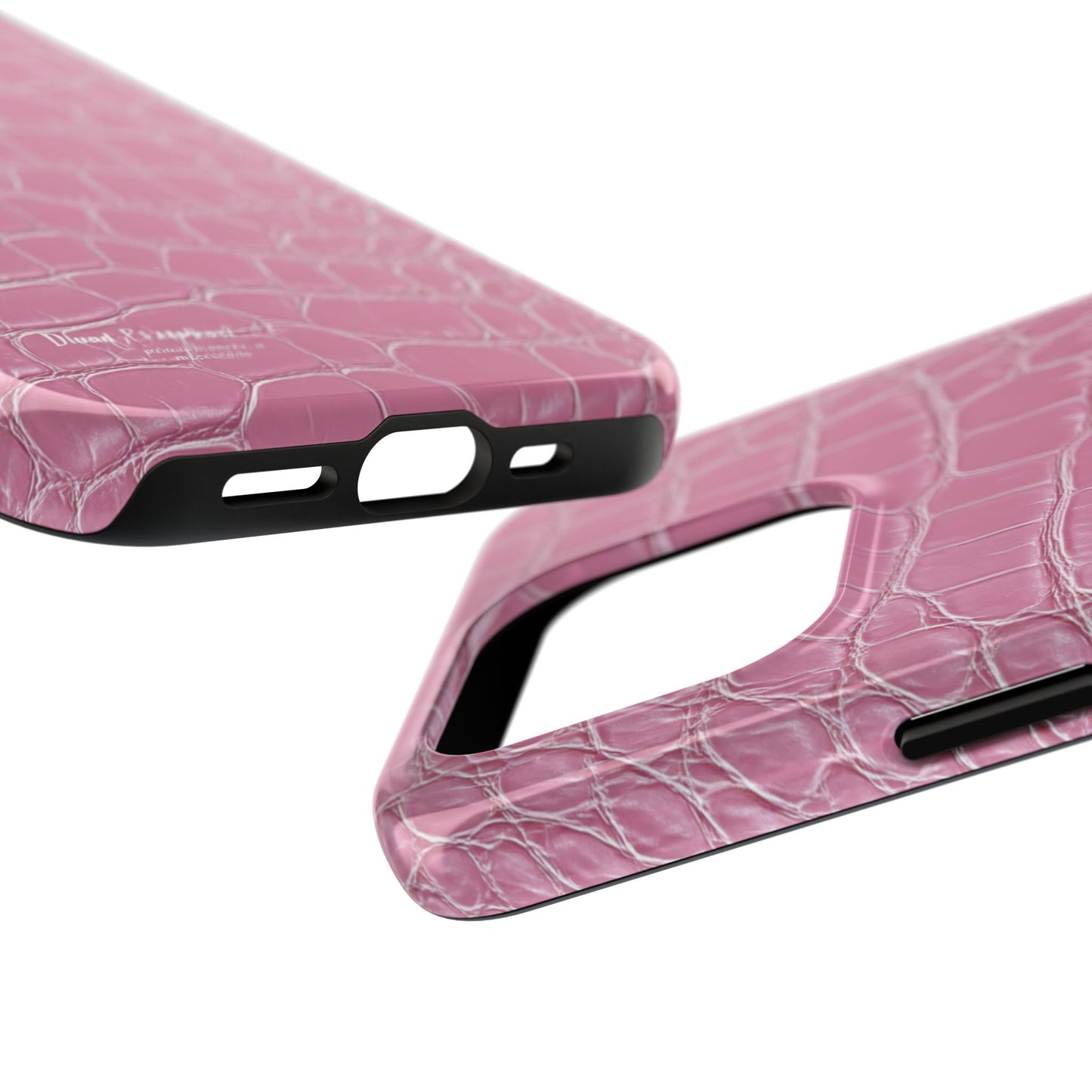 Pink Crocodile Leather