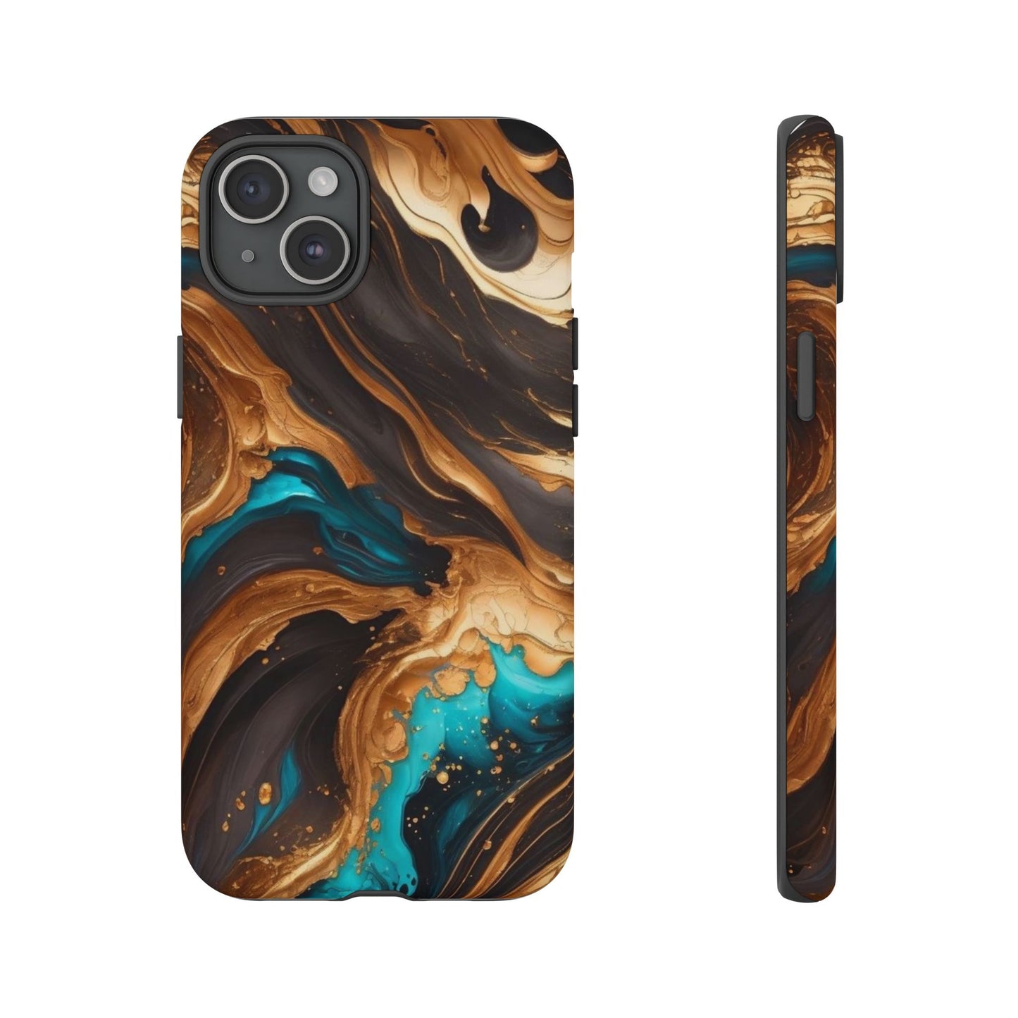 Metallic Swirls (iPhone X - iPhone 17 Pro Max) [TOUGH CASE]